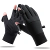 260108-1-2 Windproof full-finger gloves, cycling long finger gloves, cycling warm gloves, anti-slip full-finger fitness sports fleece gloves Specification image